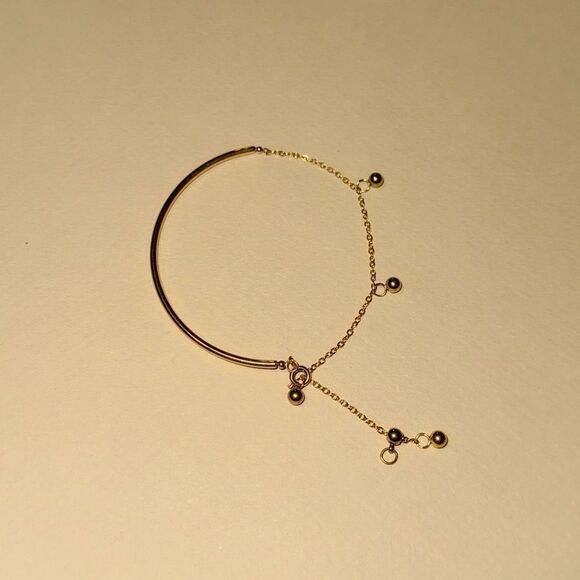 Minimalist gold bracelet N922 - Picture 2 of 5